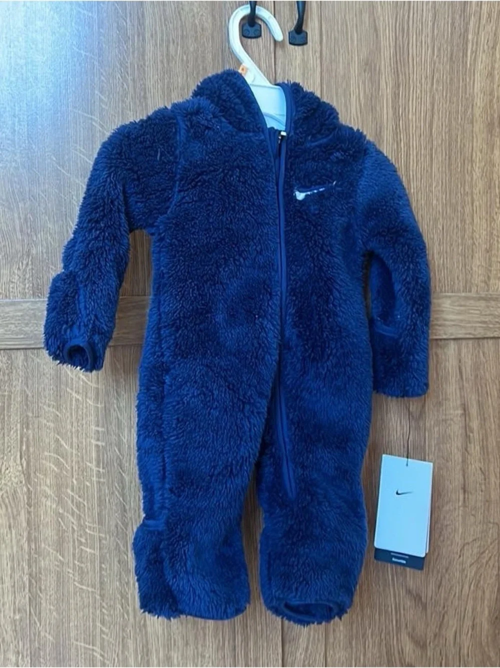 Nike Baby Boys and Girls Hooded Sherpa Coverall